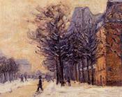 阿曼 吉约曼 : Passers-by in Paris in Winter